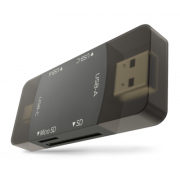Newell OTG 4w1 3.0 - mini hub, czytnik kart pamięci (USB 3.0, USB-C, microSD, SD, 5Gbps)